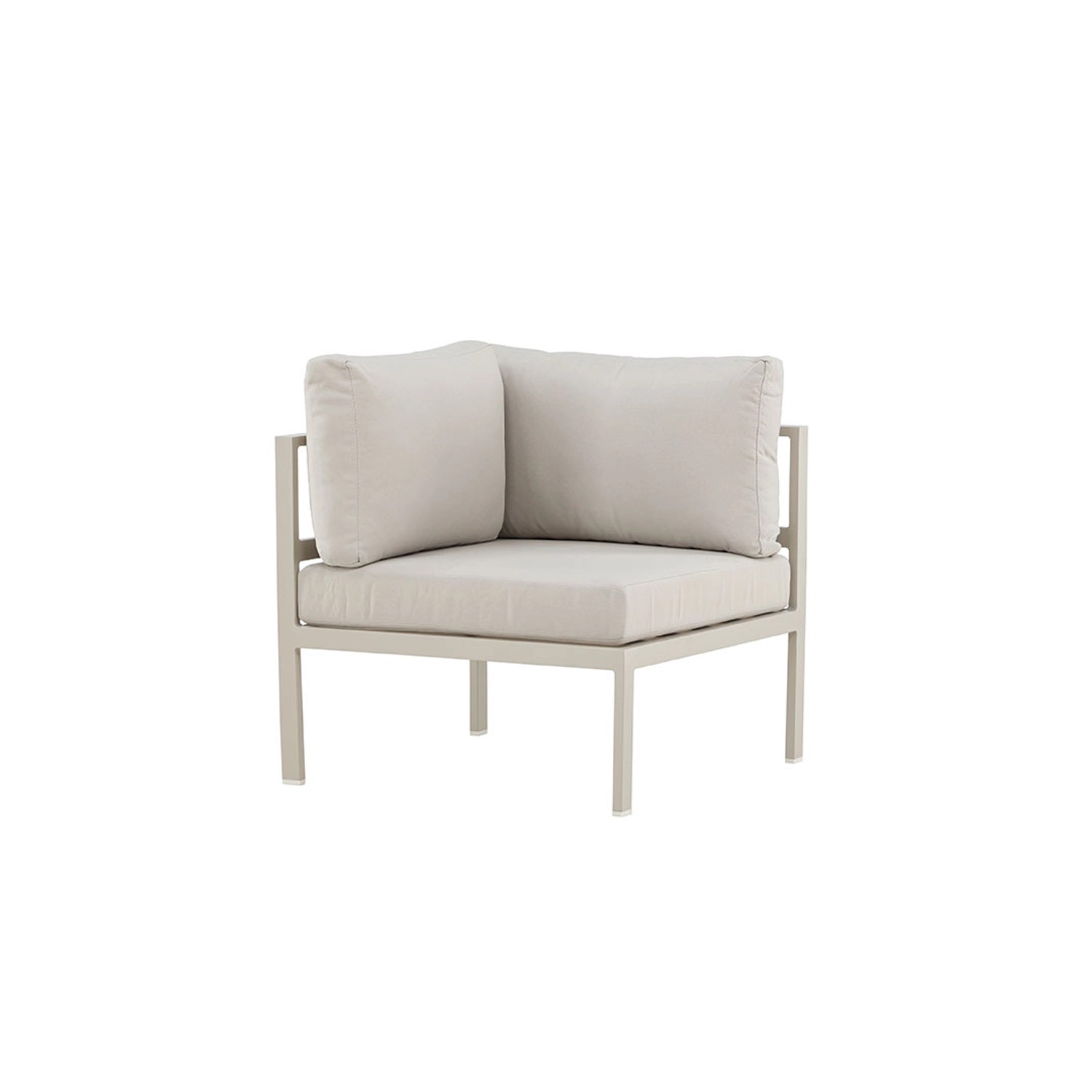 ebuy24 Copacabana Gartensofa Eckteil Beige Sitzhöhe cm 30 Sitzbreite cm 70 günstig online kaufen
