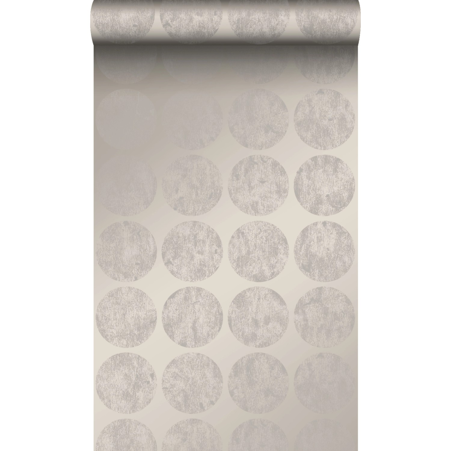 Origin Luxury Wallcoverings Tapete Große Verwitterte Kugeln Taupe 53 Cm X 1 günstig online kaufen