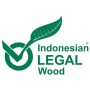 Grünes Logo: Indonesian LEGAL Wood. Siegel für legal beschafftes Holz für Esszimmerstühle.