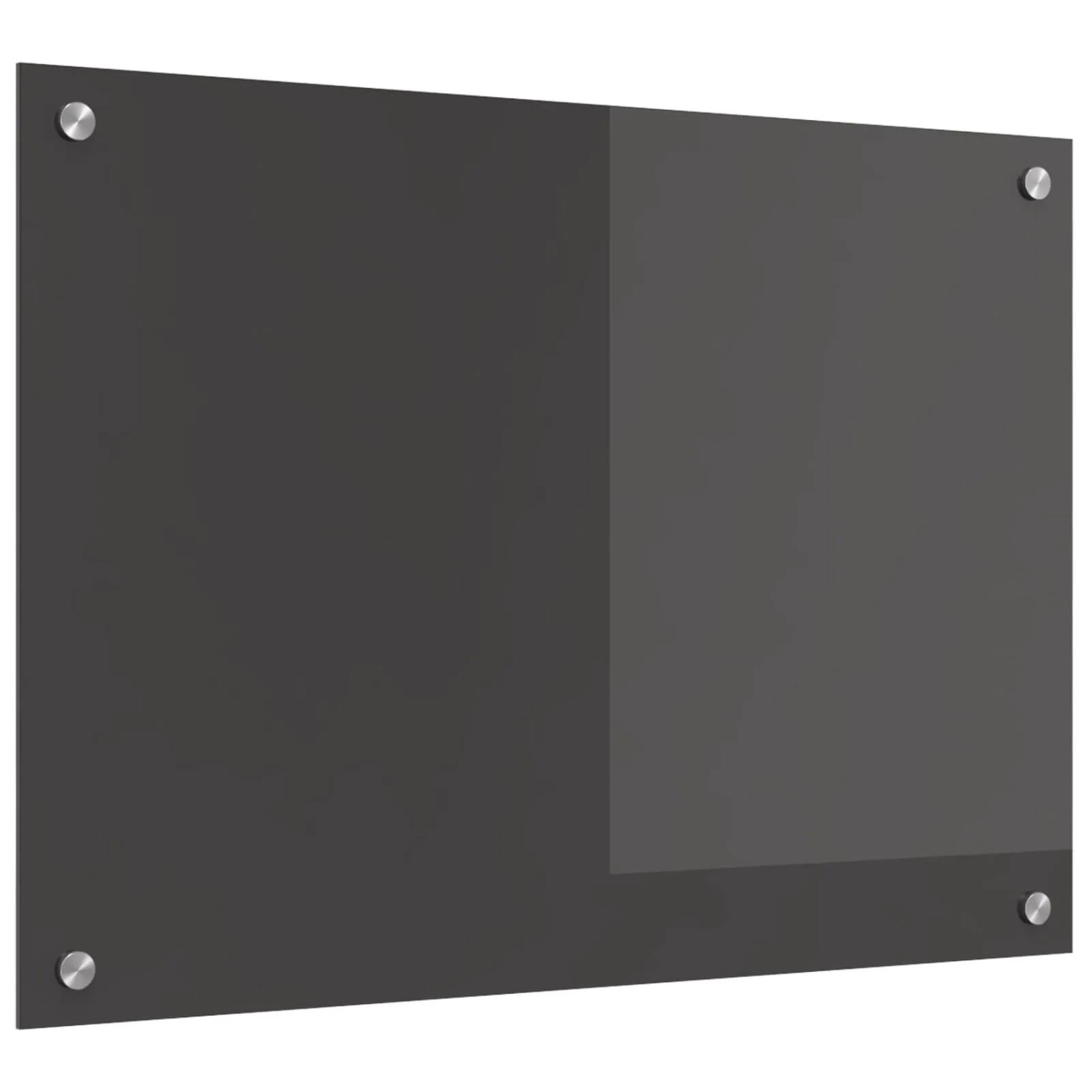 vidaXL Küchenrückwand Dunkelgrau 70 x 50 x 0,6 cm Gehärtetes Glas 42001239