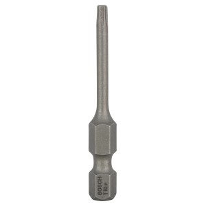 Bosch Extra Hard Schrauberbit T10, 49 mm Länge, für Schraubendreher und Bohrschrauber.
