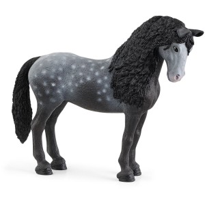 Schleich Horse Club Pura Raza Espanola Stute, detailgetreue Spielfigur mit grauen Fell und dunkler Mähne.
