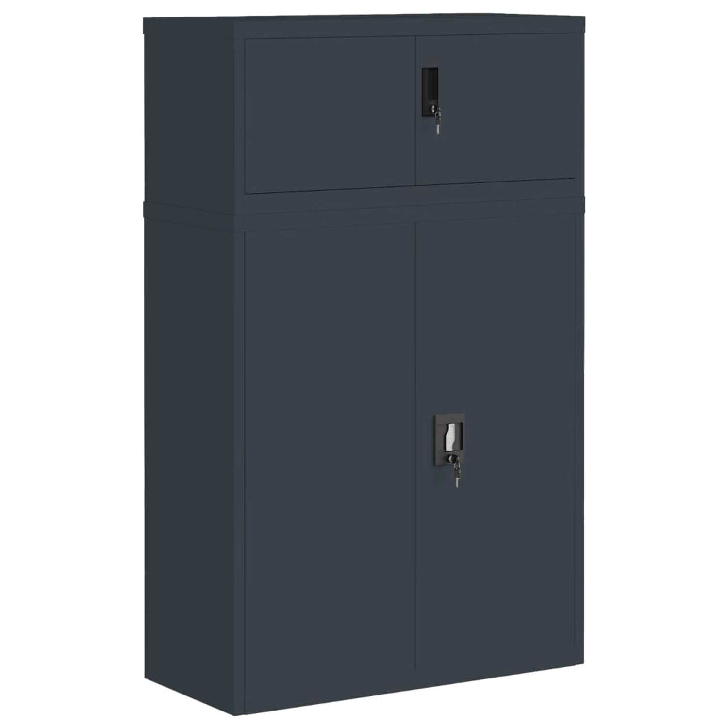 vidaXL Aktenschrank Anthrazit 90x40x145 cm Stahl günstig online kaufen