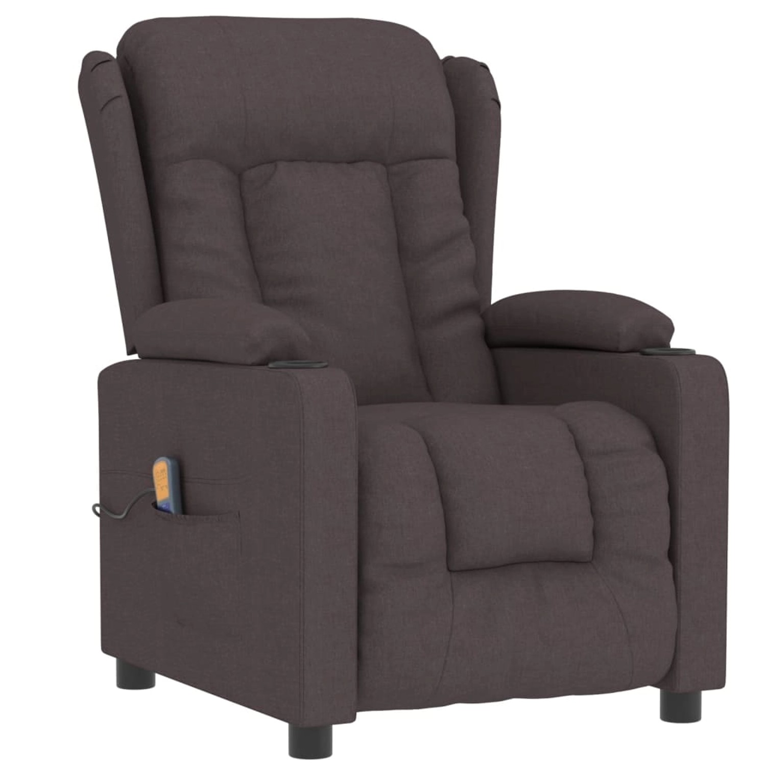 vidaXL Massagesessel Dunkelbraun Stoff Modell 16 günstig online kaufen