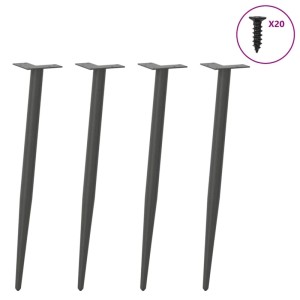 vidaXL Konsolentischbeine Konische Form 4 Stk Anthrazit 72-73 cm Stahl 4012518
