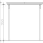 Technische Zeichnung: Skan Holz Carport Emsland Caravan, Maße und Details.