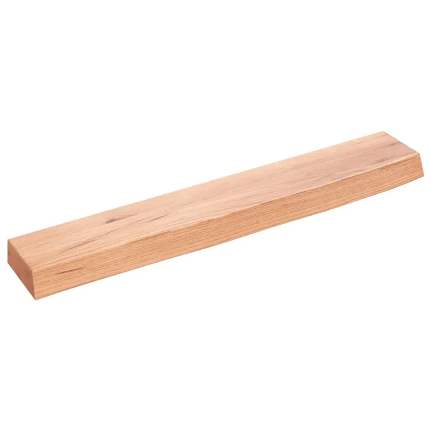 vidaXL Wandregal Hellbraun 60x10x4 cm Massivholz Eiche Behandelt 363639