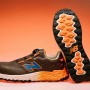 New Balance Cremorne BOA S3 Sicherheitsschuhe in Braun-Orange mit Fresh Foam Sohle und rutschfester Laufsohle.