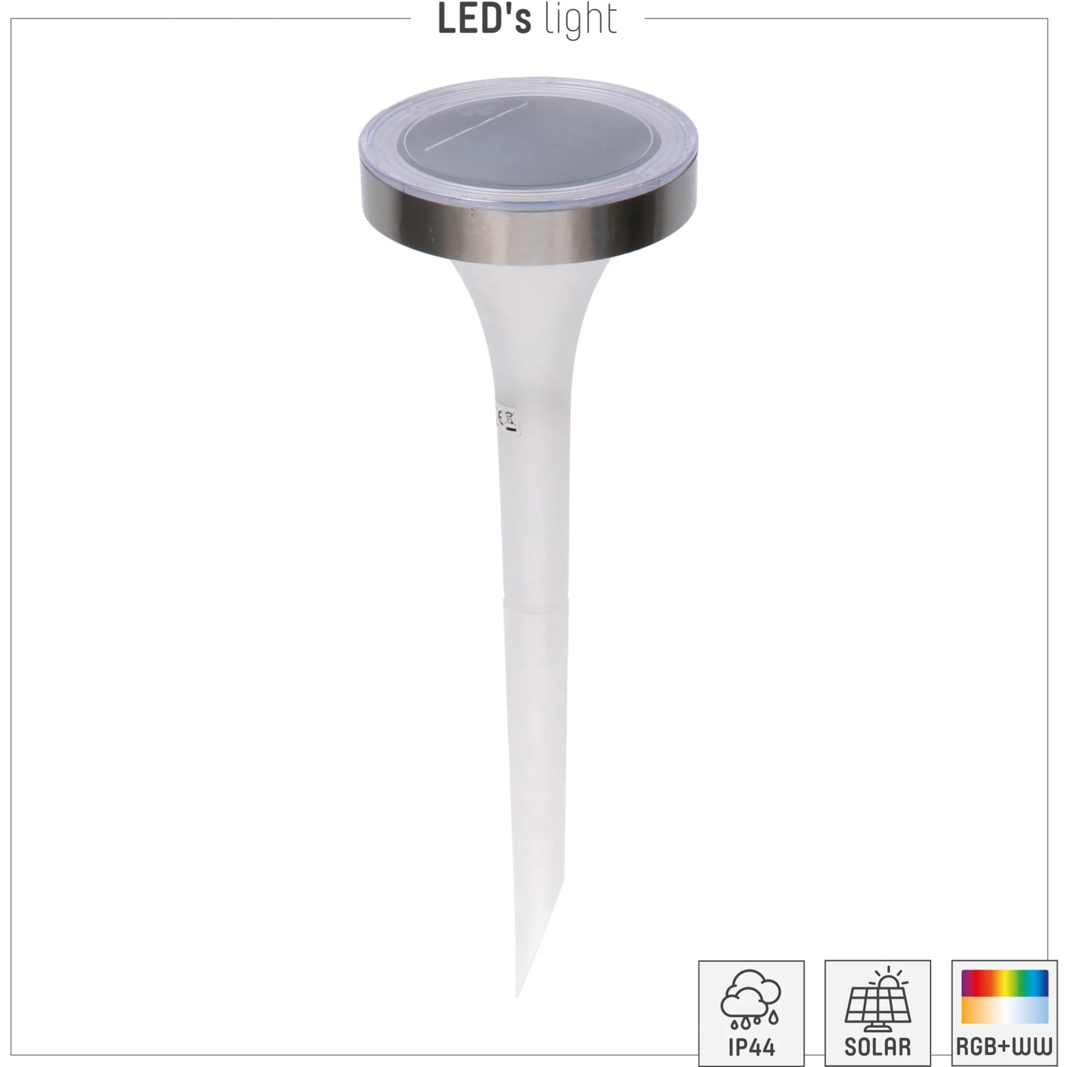 LED Solarleuchte Theben, Weiß, 800 Lm, 4000 K, Mit Bewegungs- & Dämmerungssensor, IP65, 3,7 V Akku