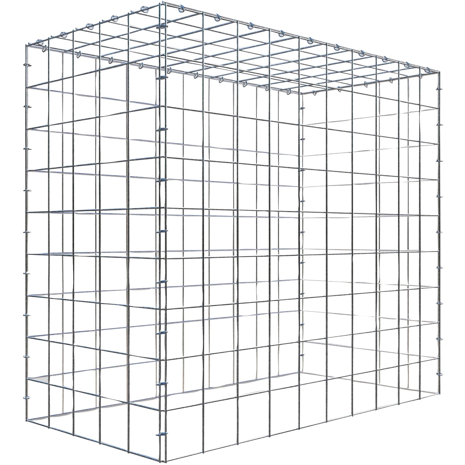 Thumbnail - Gabiona C-Ring-Gabione-Anbaukorb Typ 3 90 x 100 x 50 cm Maschenw 10 x 10 cm