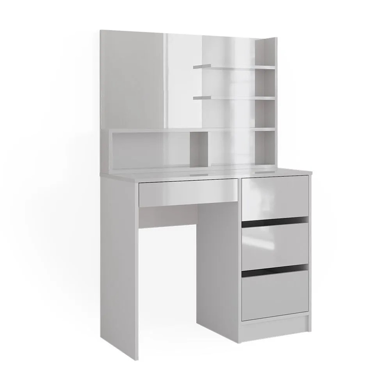 Vicco Schminktisch Sherry Weiß 90 x 140 mit Spiegelregal