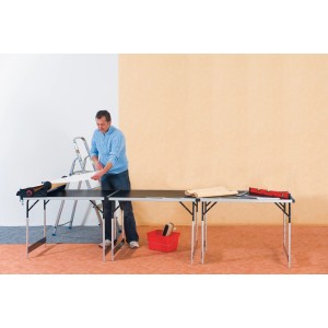 LUX Multifunktionstisch, 3-teilig aus Aluminium, als Tapeziertisch oder für Flohmarkt & Buffet.