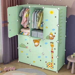 Rebiko Modularer Schrank Großes Regal Für Spielzeug Geräumiger Farbenfroher Kleiderschrank Für Kinder