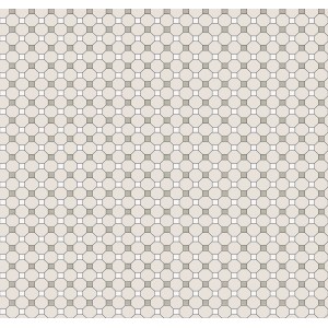 Sanders & Sanders Tapete Karomuster Beige und Grau 53 cm x 10 m