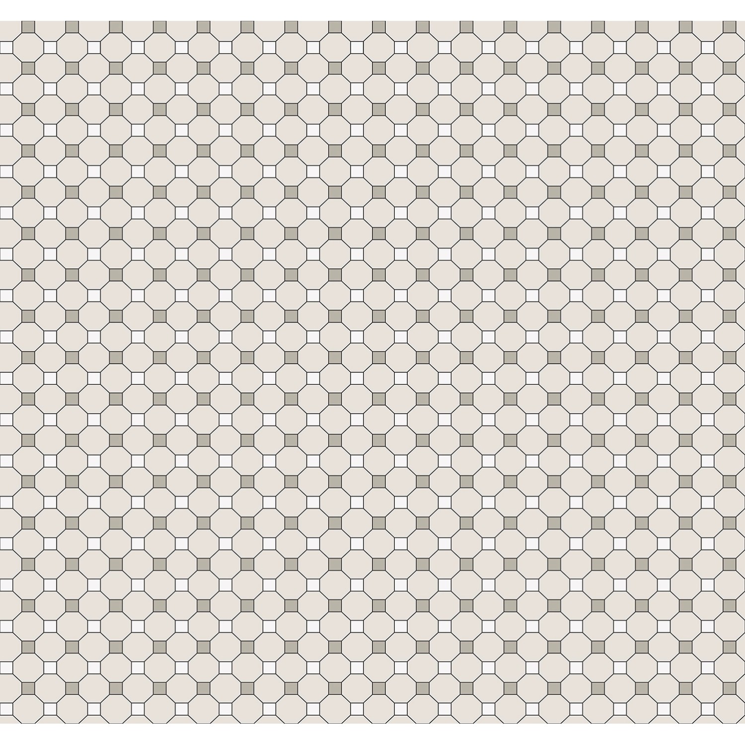 Sanders & Sanders Tapete Karomuster Beige und Grau 53 cm x 10 m günstig online kaufen