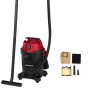 Einhell Nass-Trockensauger TC-VC 2555 A in Schwarz-Rot mit Zubehör.