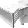 Weißer Steinbach Weithals-Einbauskimmer Grande 1 für Pools aus ABS-Kunststoff.