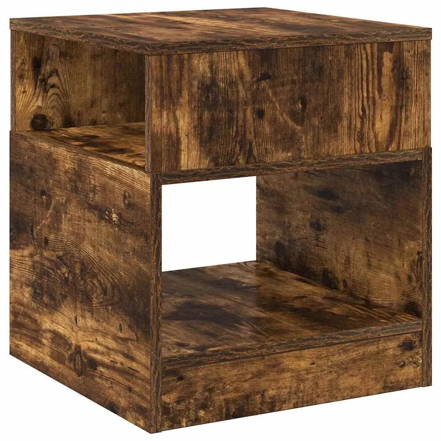 vidaXL Beistelltisch Geräucherte Eiche 40,5 x 40 x 45 cm Holzwerkstoff 890920