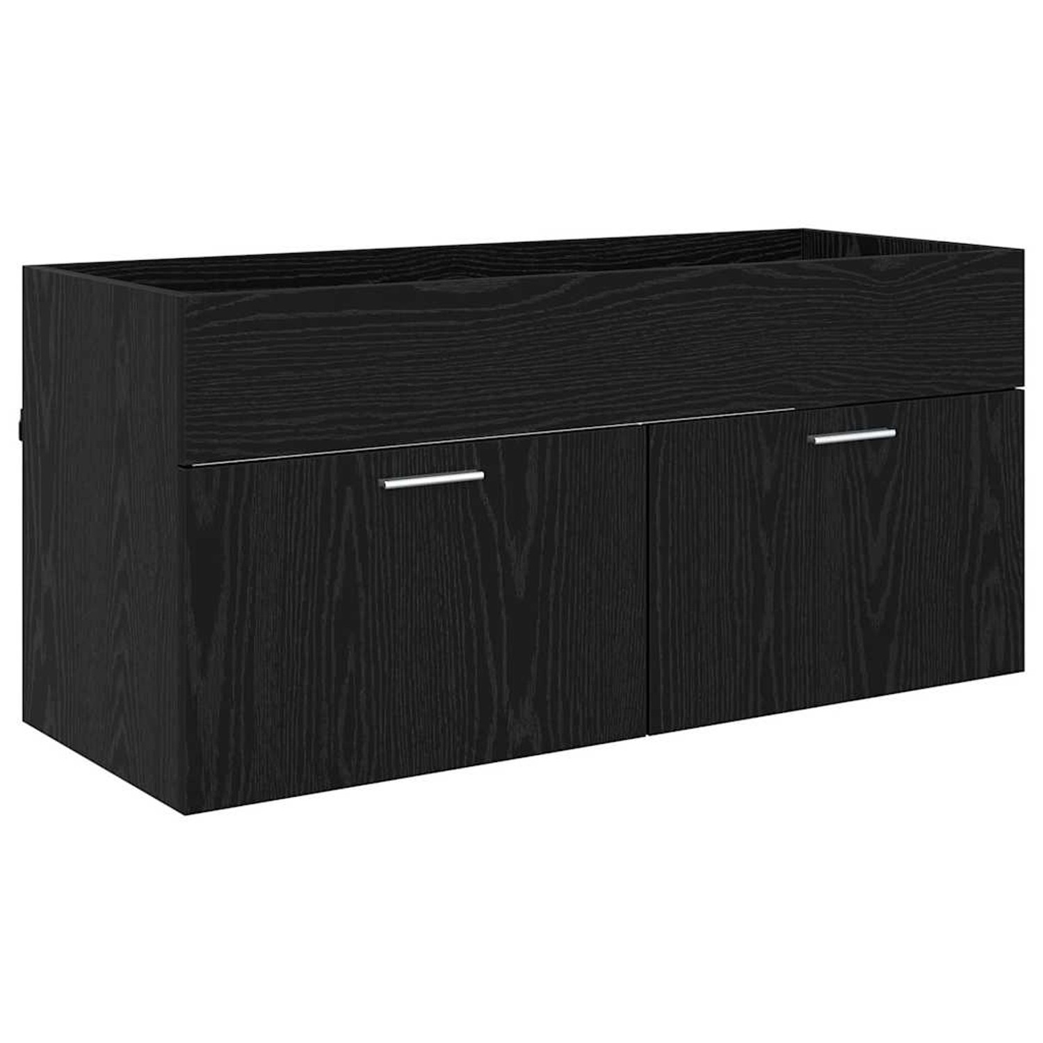 vidaXL Waschbeckenunterschrank Schwarz Eichen-Optik 38,5 x 100 x 46 cm 8804 günstig online kaufen