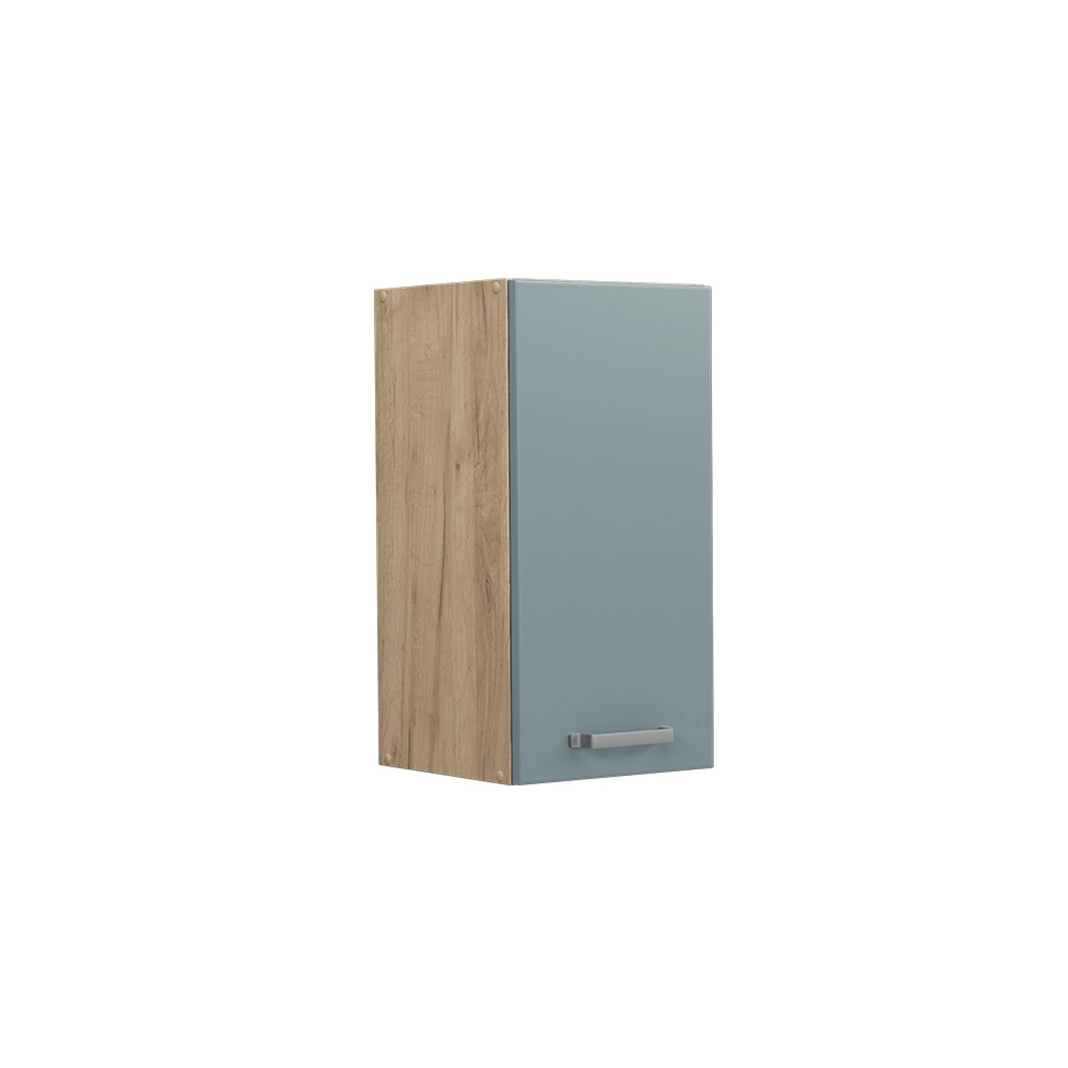 Vicco Hängeschrank R-Line Hängender Küchenschrank Blau-Grau/Goldkraft Eiche 30 cm