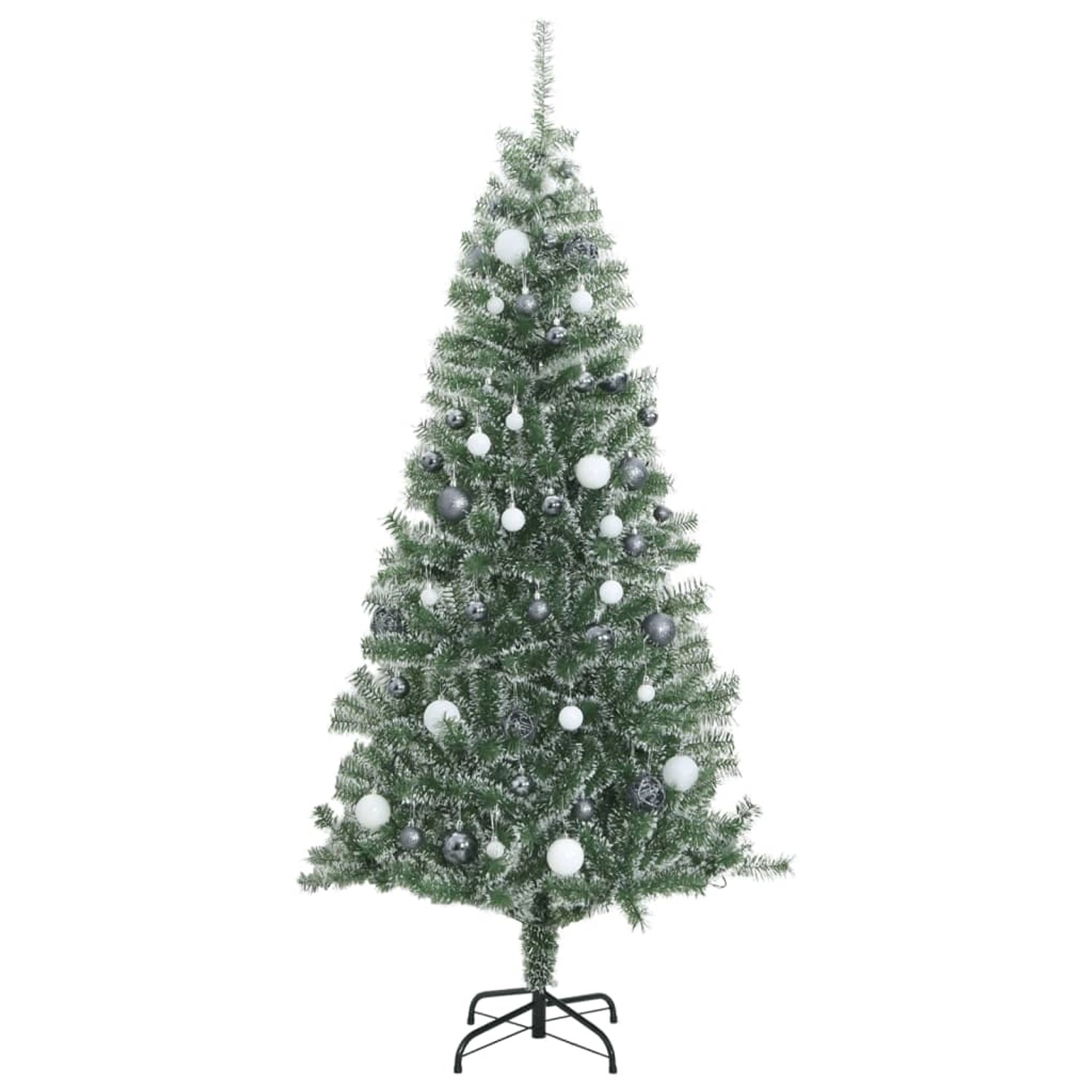 Thumbnail - vidaXL Künstlicher Weihnachtsbaum 300 LEDs Kugeln Beschneit 240 cm Modell 3