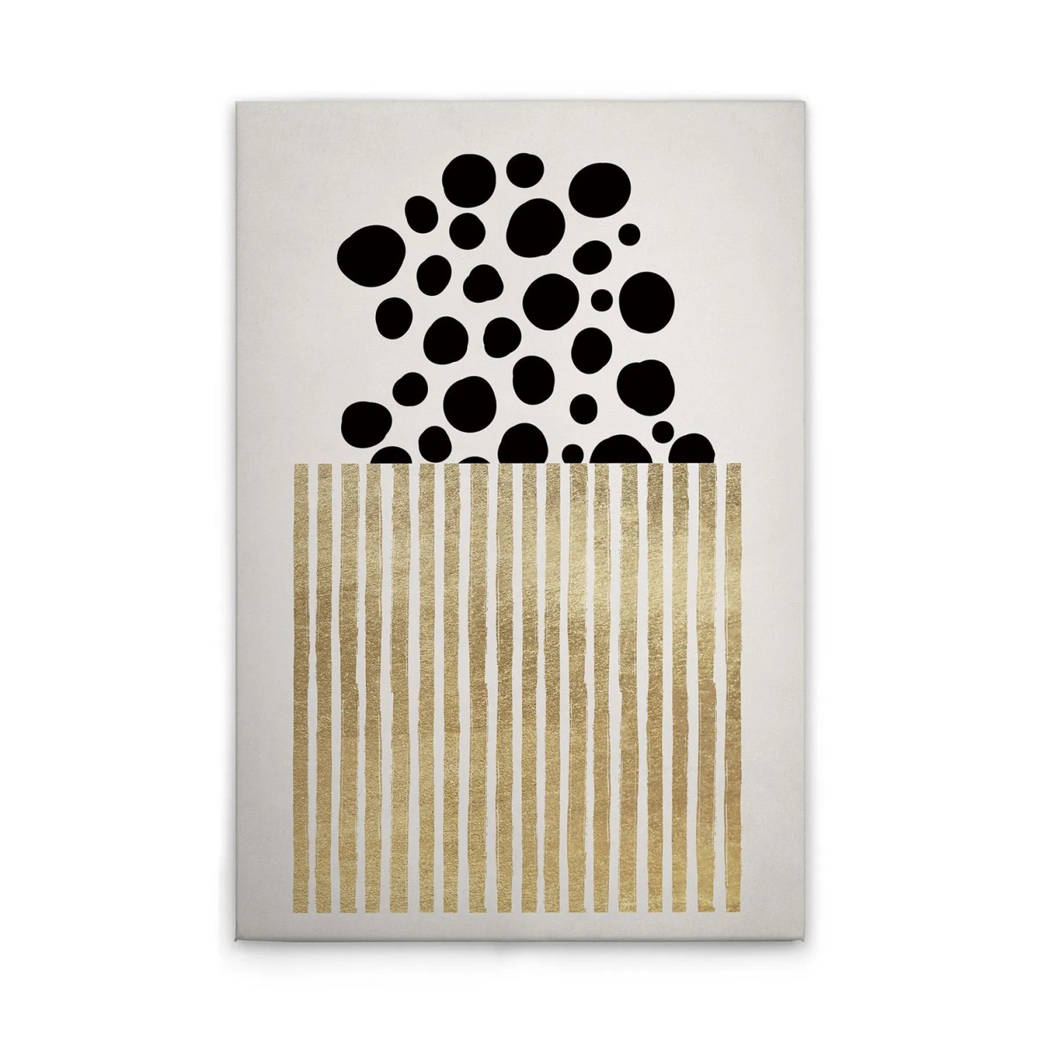 Tadessi Leinwandbild - M1-No.50712 - Popcorn Schwarz Gold - 30 x 45 cm - Querformat