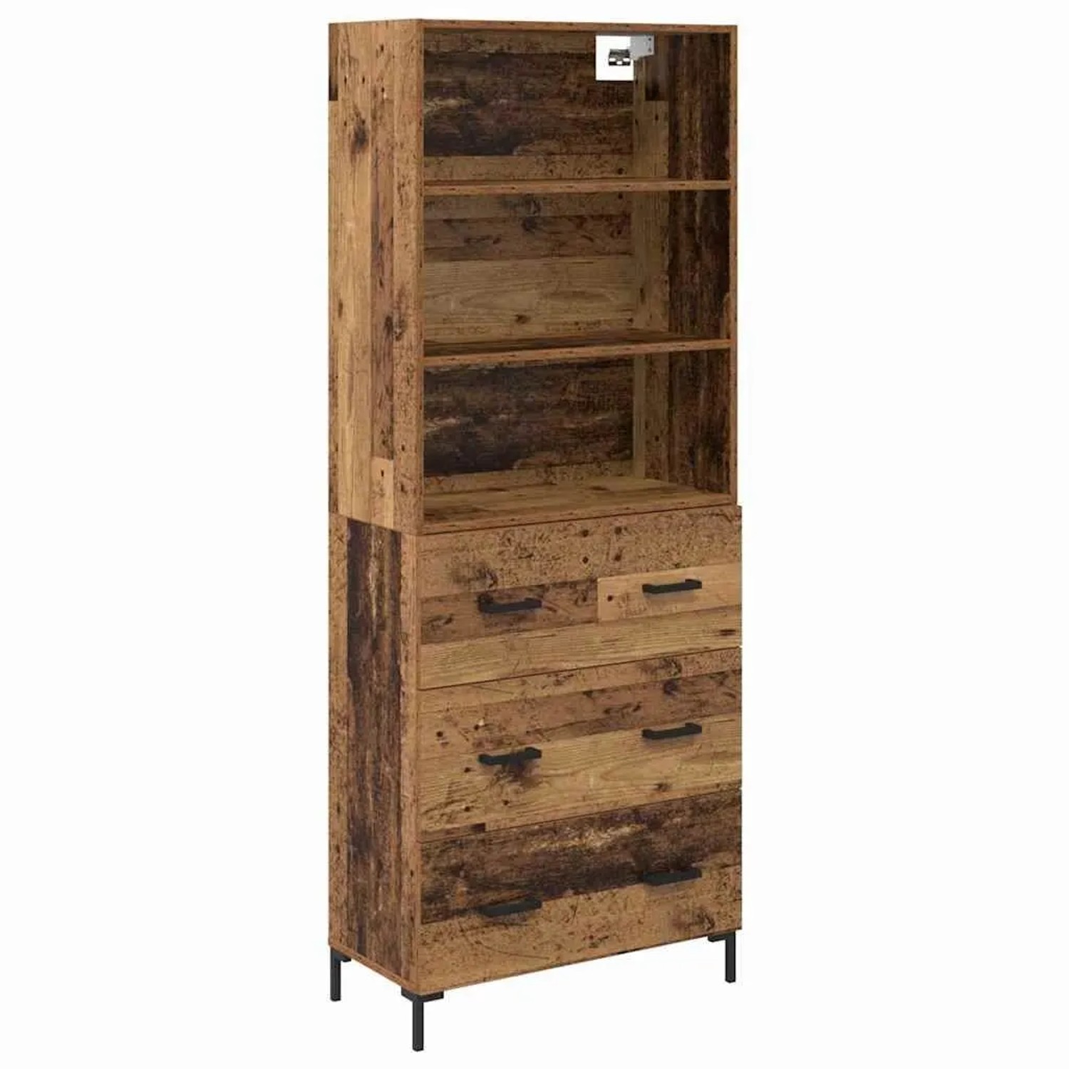 vidaXL Highboard Altholz 69,5 x 34 x 180 cm Holzwerkstoff 3415639 günstig online kaufen