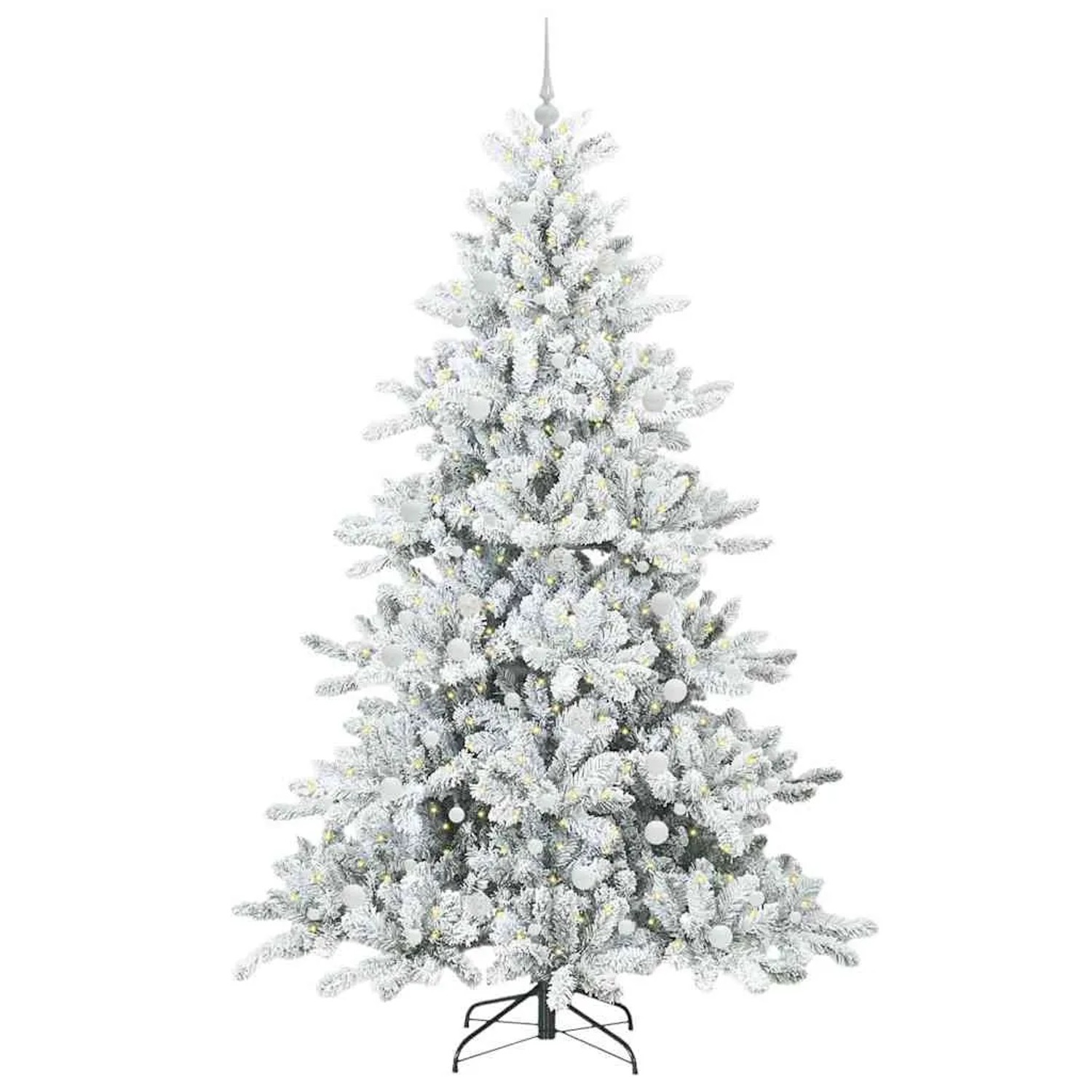 vidaXL Künstlicher Klappbarer Weihnachtsbaum mit 300 LEDs 240 cm PVC 3397747