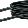 Schwarzes Schwaiger CAT 6 Netzwerkkabel, 1 m, mit RJ45 Stecker für Netzwerktechnik.