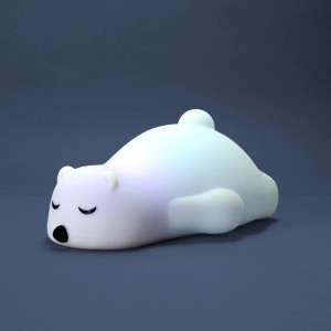 X4-Life LED-Nachtlicht Eisbär, 15,9 cm, für Kinderzimmer. Sanftes, farbwechselndes Licht.