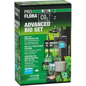 JBL Proflora Advanced Bio CO2 Düngeset für Aquarien, Komplettset in grüner Verpackung.