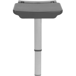 Wenko Duschklappsitz Secura Premium in Anthrazit mit höhenverstellbarem Fuß.