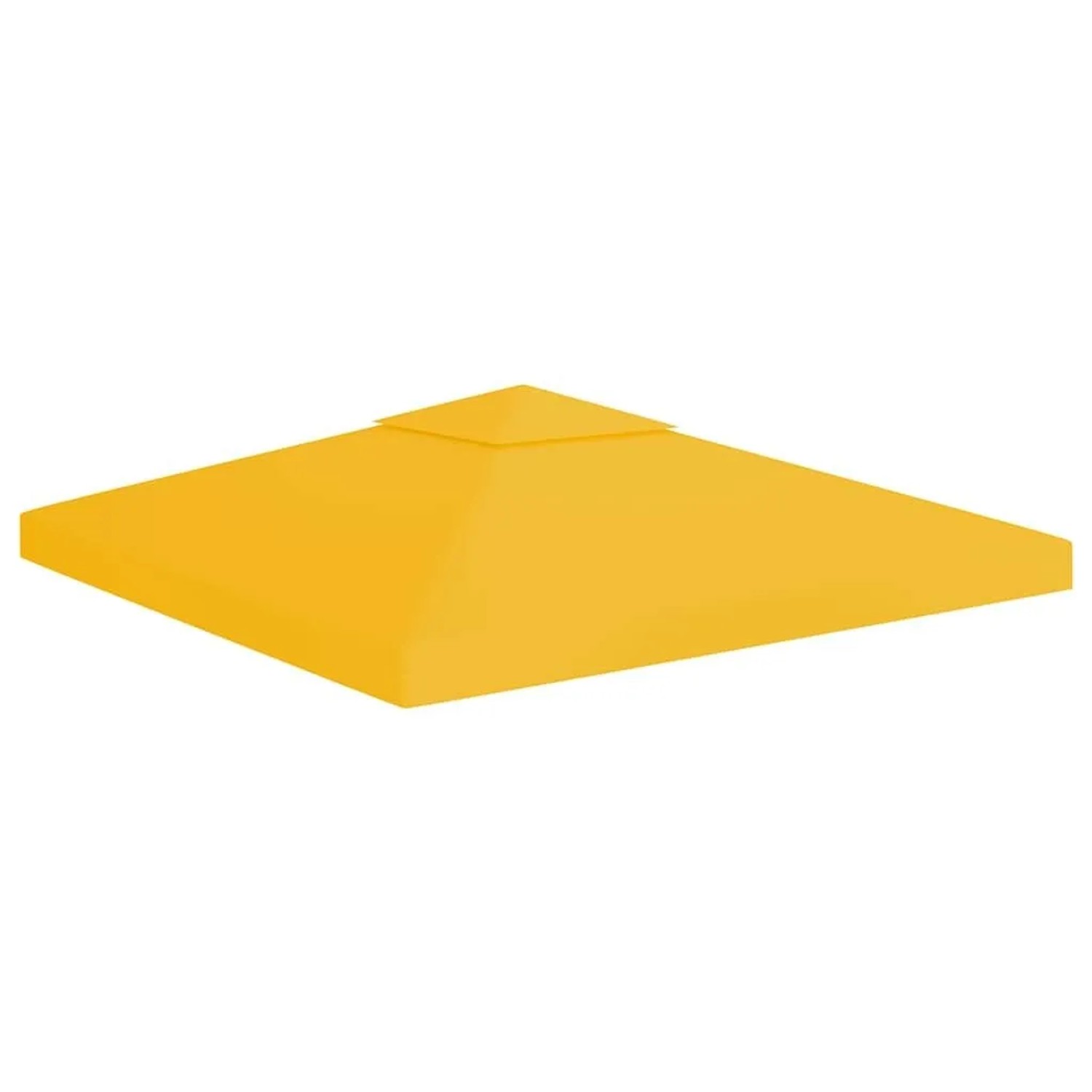vidaXL Pavillon-Dachplane mit Kaminabzug 310 g/m² 3x3 m Gelb 312073