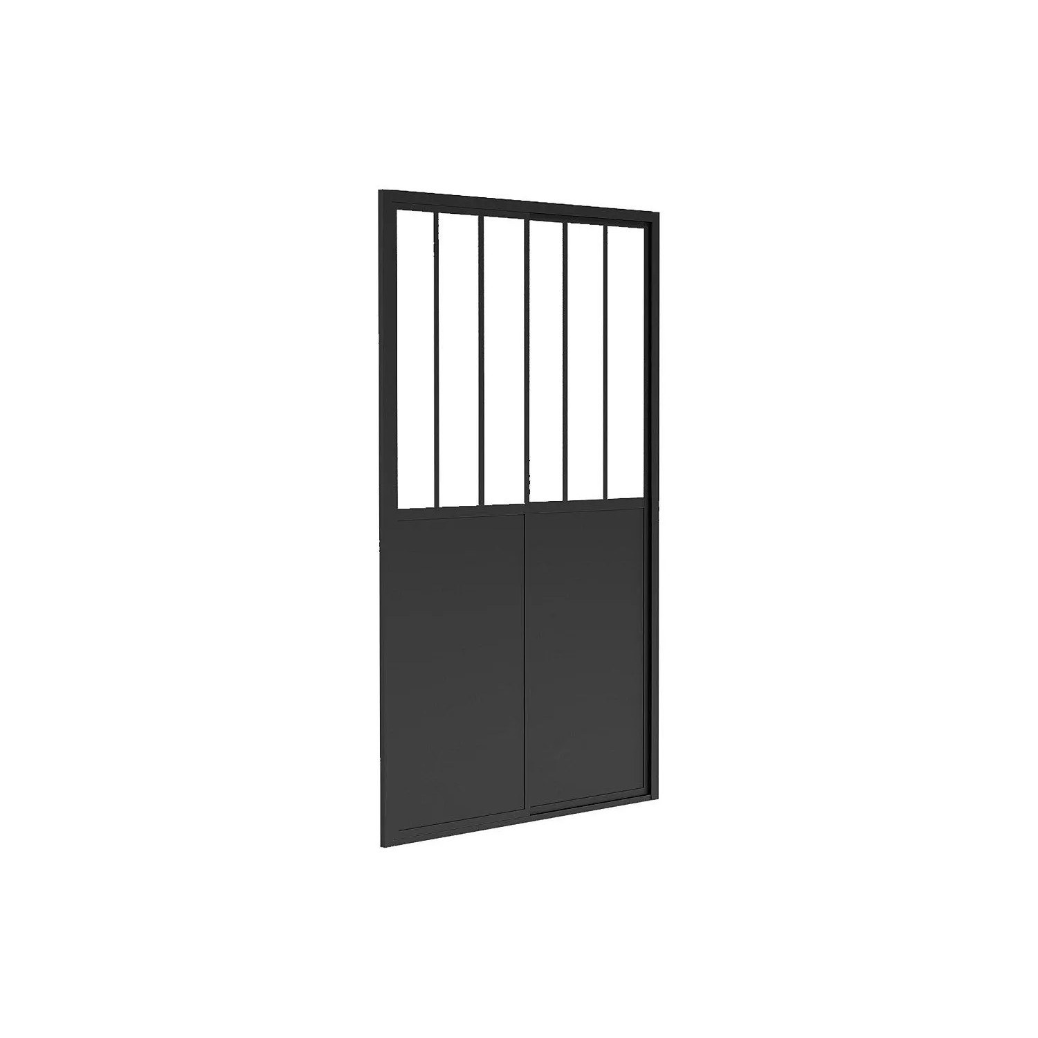 Vente-unique Duschtür Urbanik Schwarz 120 cm