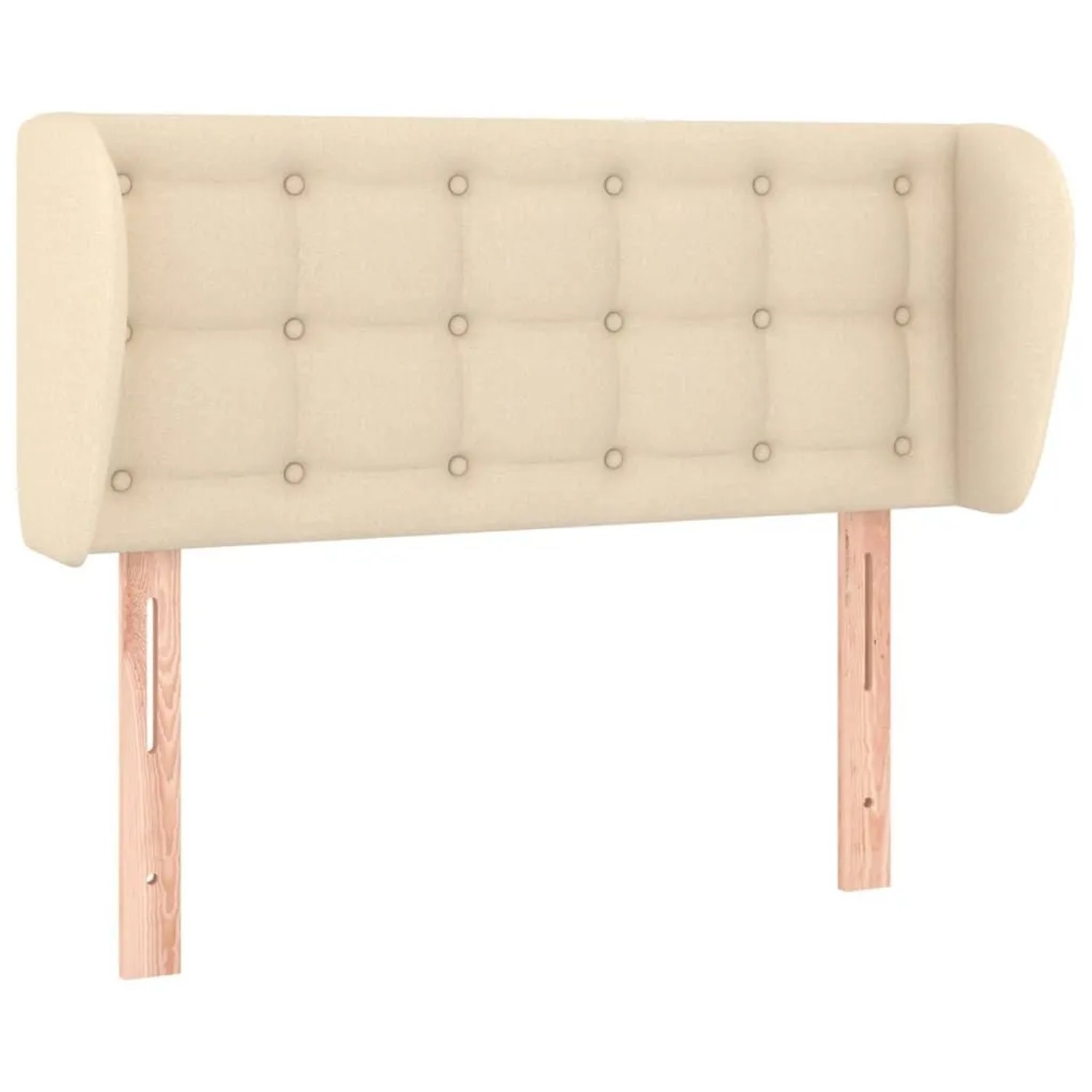 vidaXL Kopfteil mit Ohren Creme 103x23x78/88 cm Stoff 3117573