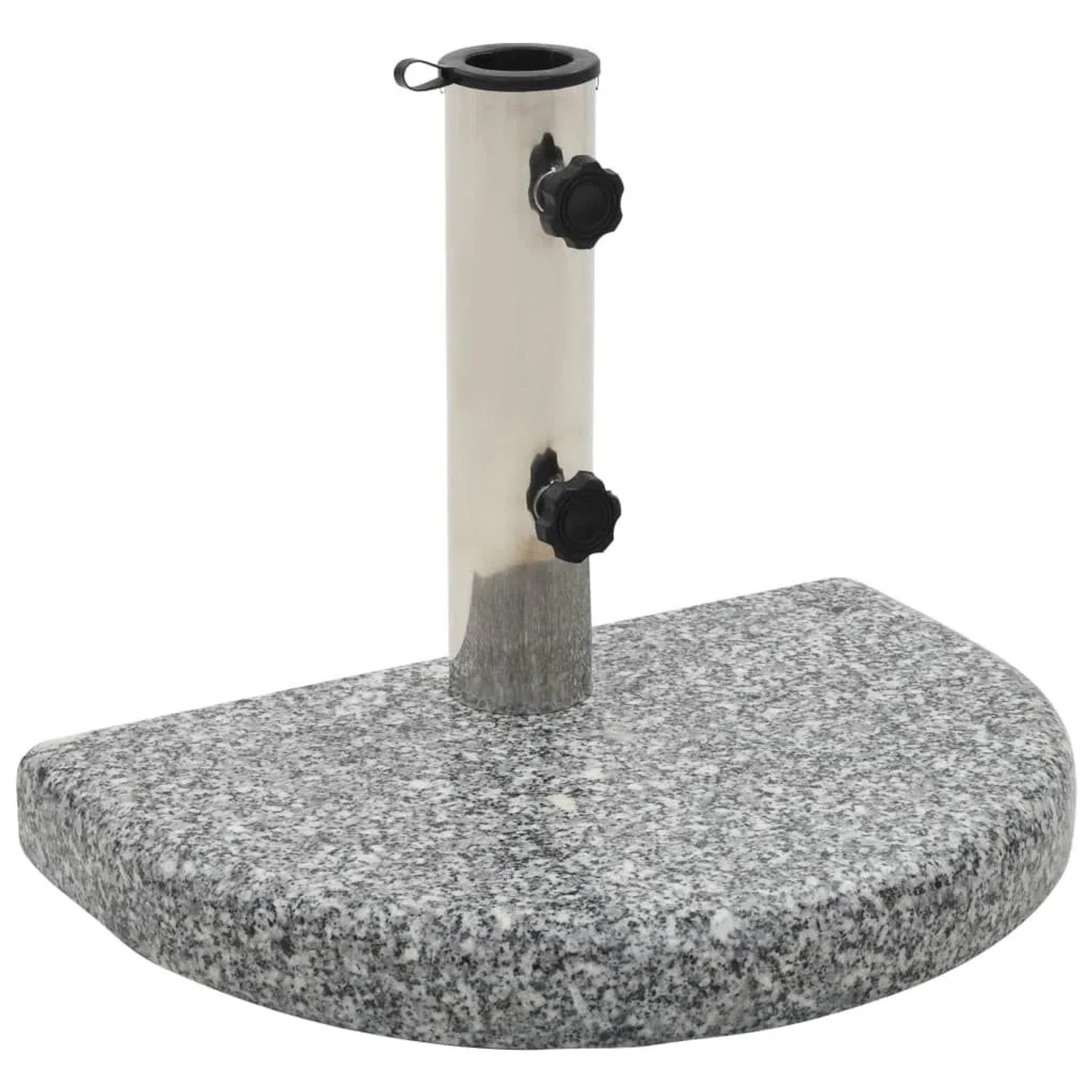 vidaXL Sonnenschirmständer Granit 10 kg Gebogen Grau 45069