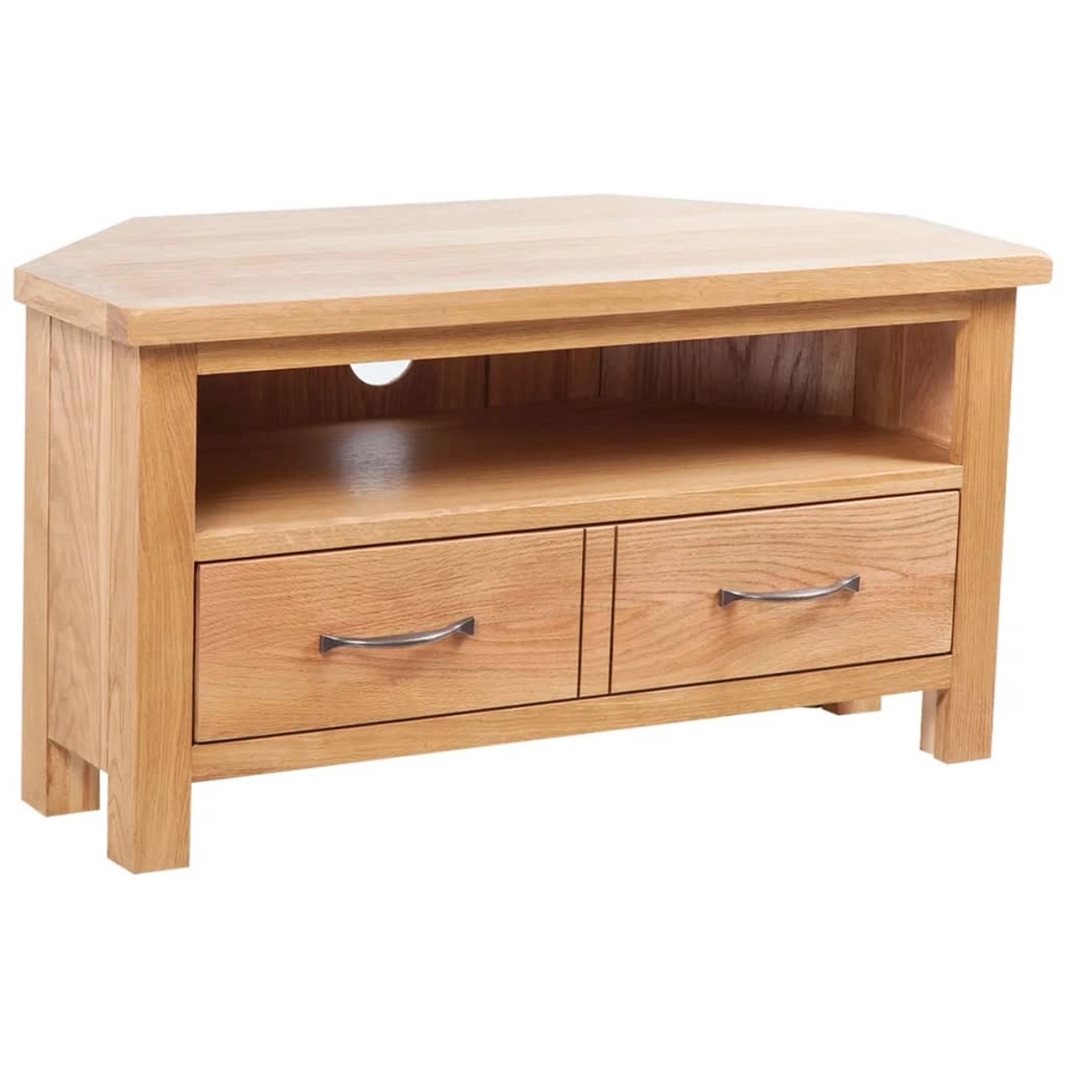 vidaXL TV-Schrank mit Schublade 88x42x46 cm Massivholz Eiche 241676 günstig online kaufen