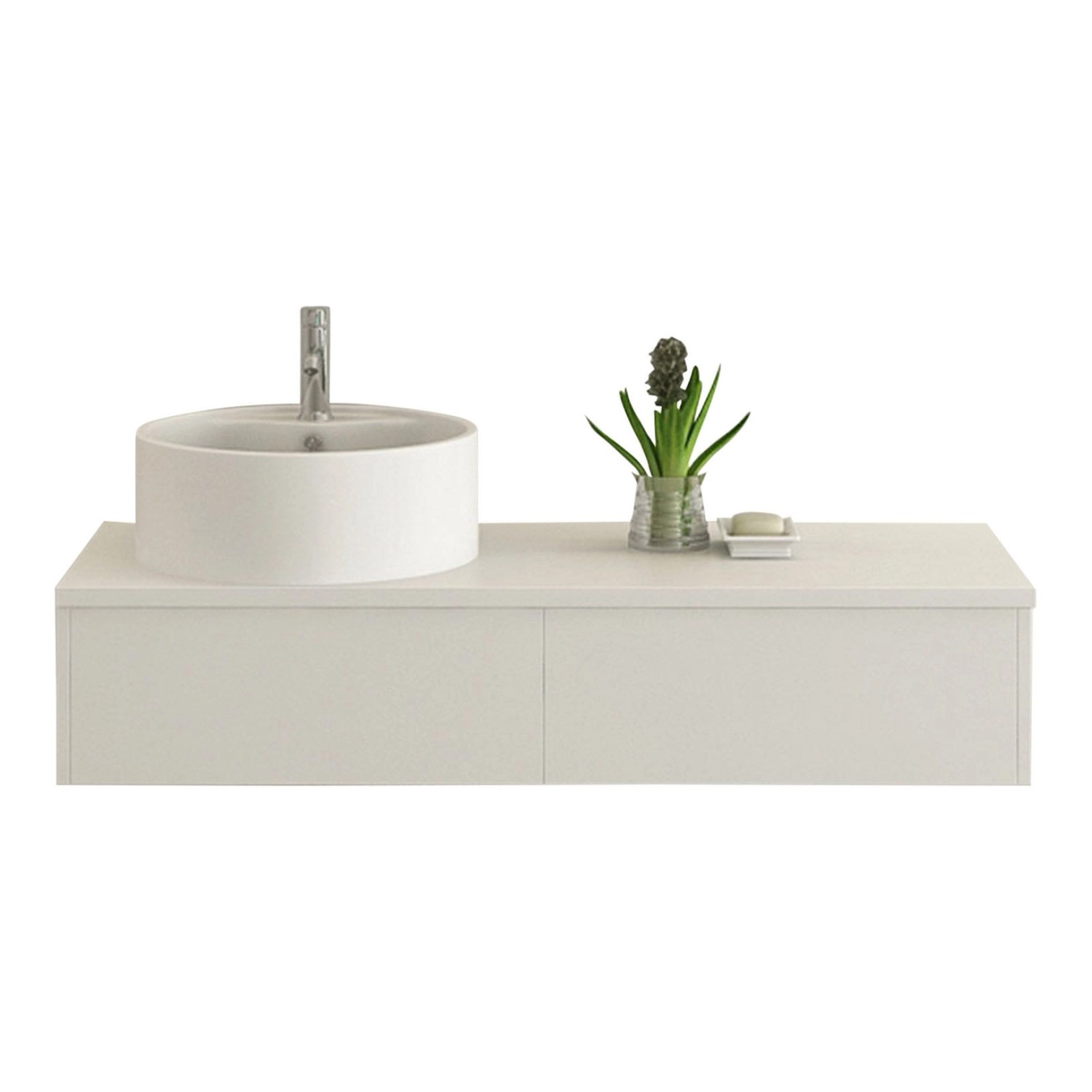 Jet-Line Badset Biel Weiss Hochglanz 120 cm Waschbecken und Unterschrank günstig online kaufen