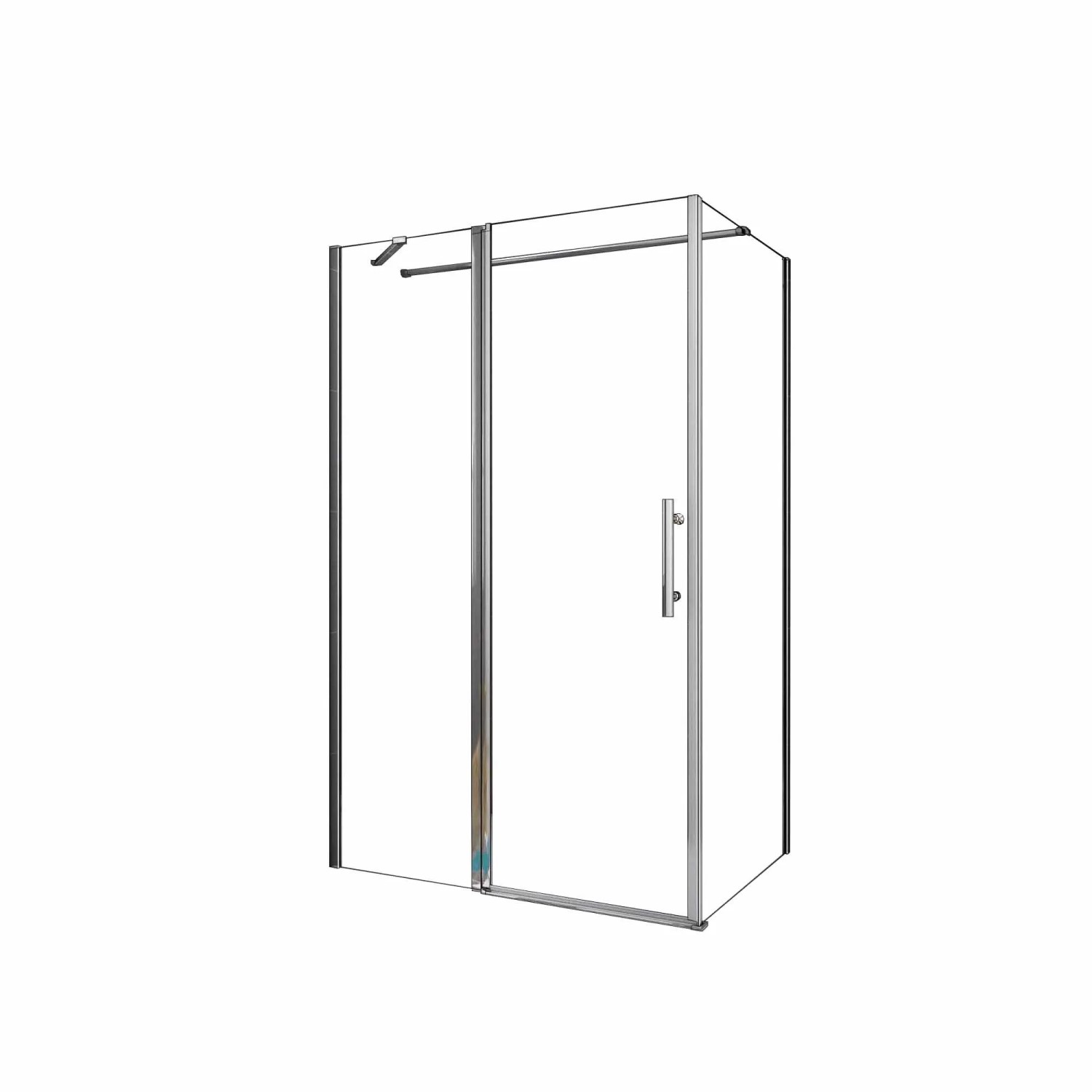 AICA Eckeinstieg Schwingtür B.80xH.195cm Duschtür Seitwand B.76xH.195cm 6mm günstig online kaufen