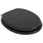 vidaXL Soft-Close Toilettensitz Schwarz 44 x 38 cm MDF-Platte 42027173_2