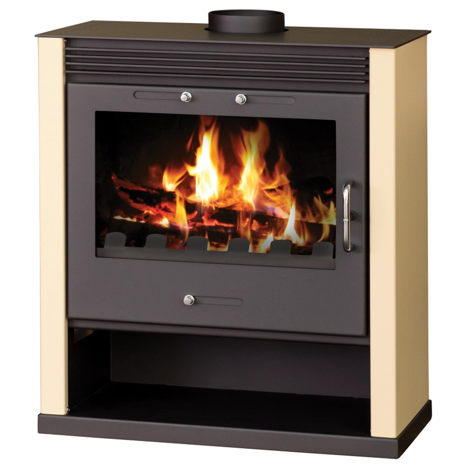 Victoria Kaminofen Rubin Creme mit 13 kW günstig online kaufen
