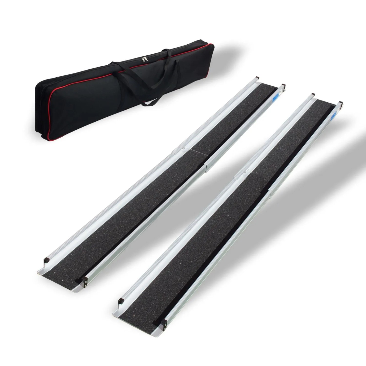 TRUTZHOLM 2x Teleskoprampe Alu beschichtet 105-183cm Traglast 272 kg Rollstuhlrampe inkl. Tasche