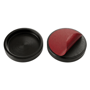 Doorlegro EasySlide65 Klebegriffmuschel, schwarz, für Glastüren und Schiebetüren.