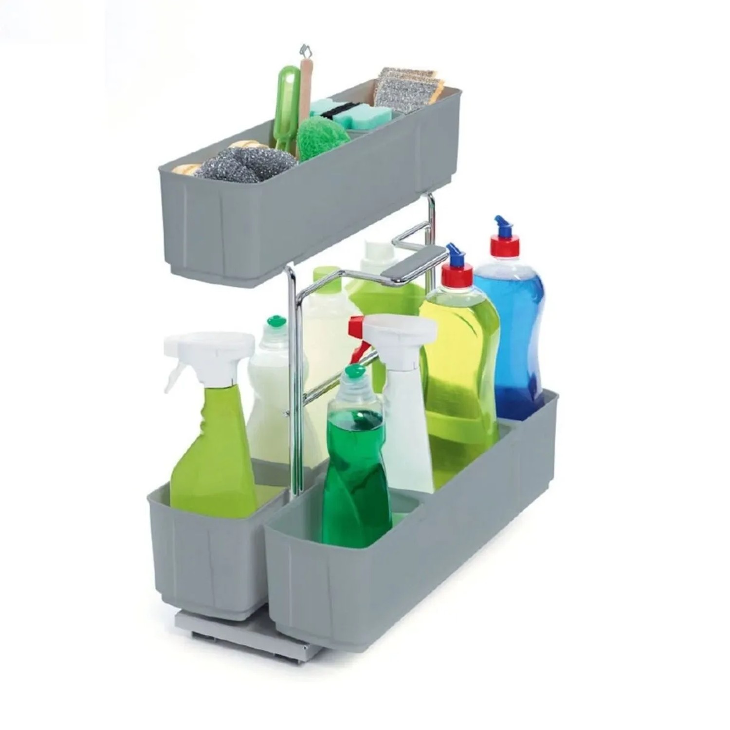 Thumbnail - Kesseböhmer CleaningAGENT Putzmittel Auszug Silbergrau 298 x 480 x 480 mm