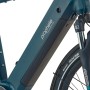 Detailaufnahme: Perlnachtblaues Prophete Trekking E-Bike Entdecker 3.0 mit Mittelmotor und integriertem Akku.