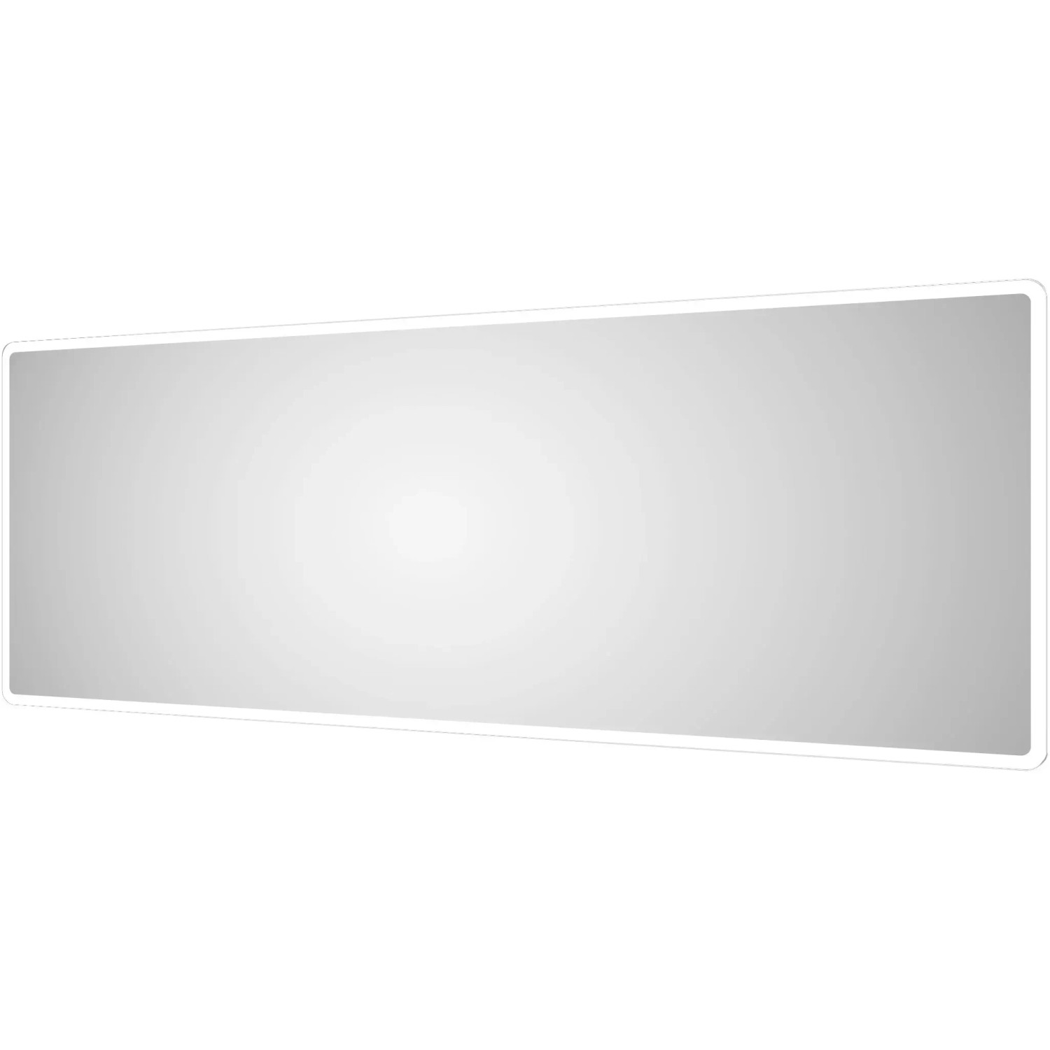 DSK Design LED-Lichtspiegel Silver Rio, 180x70 cm, mit umlaufender LED-Beleuchtung.