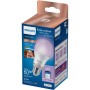 Philips A60 E27 smarte Lampe mit Farbwechsel, steuerbar per App. 60W Einzelpack.