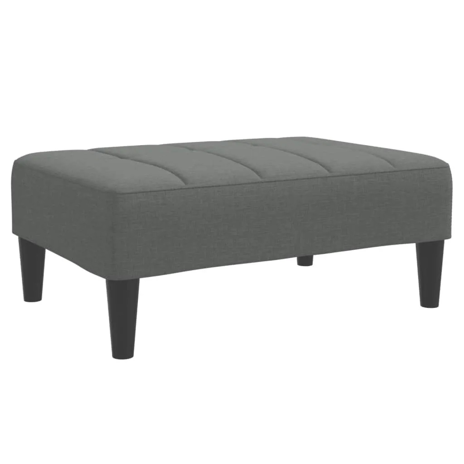 vidaXL Fußhocker Dunkelgrau 77x55x31 cm Stoff 4007381