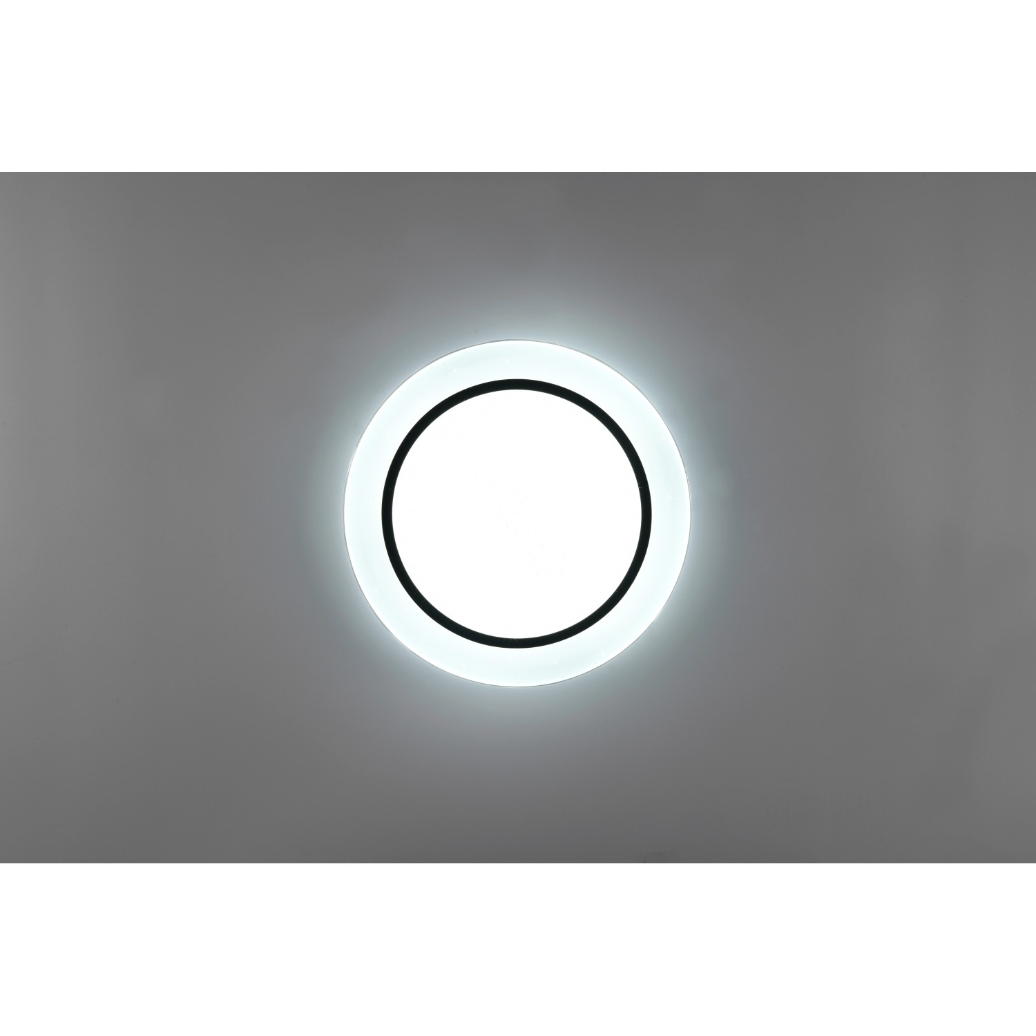 LED-Deckenlampe Atria, Ø 38 cm, schwarz, Kunststoff, CCT günstig online kaufen