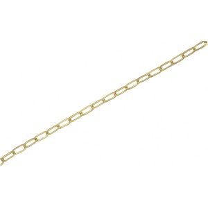Goldene Zierkette Vierkant, 2 mm, als Meterware für Deko-Zwecke.